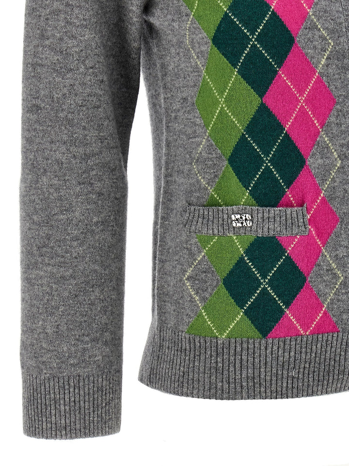 Women’s Ganni Gray Merino Wool Cardigan