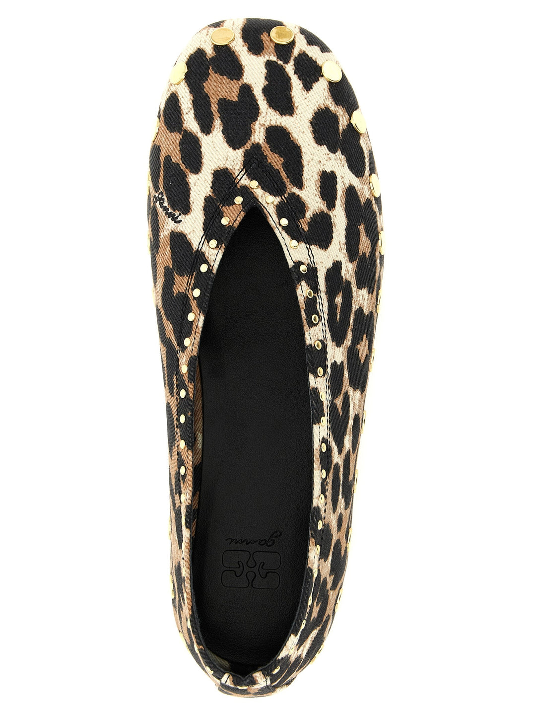 Women’s Ganni Multicolor Cotton Ballet Flats