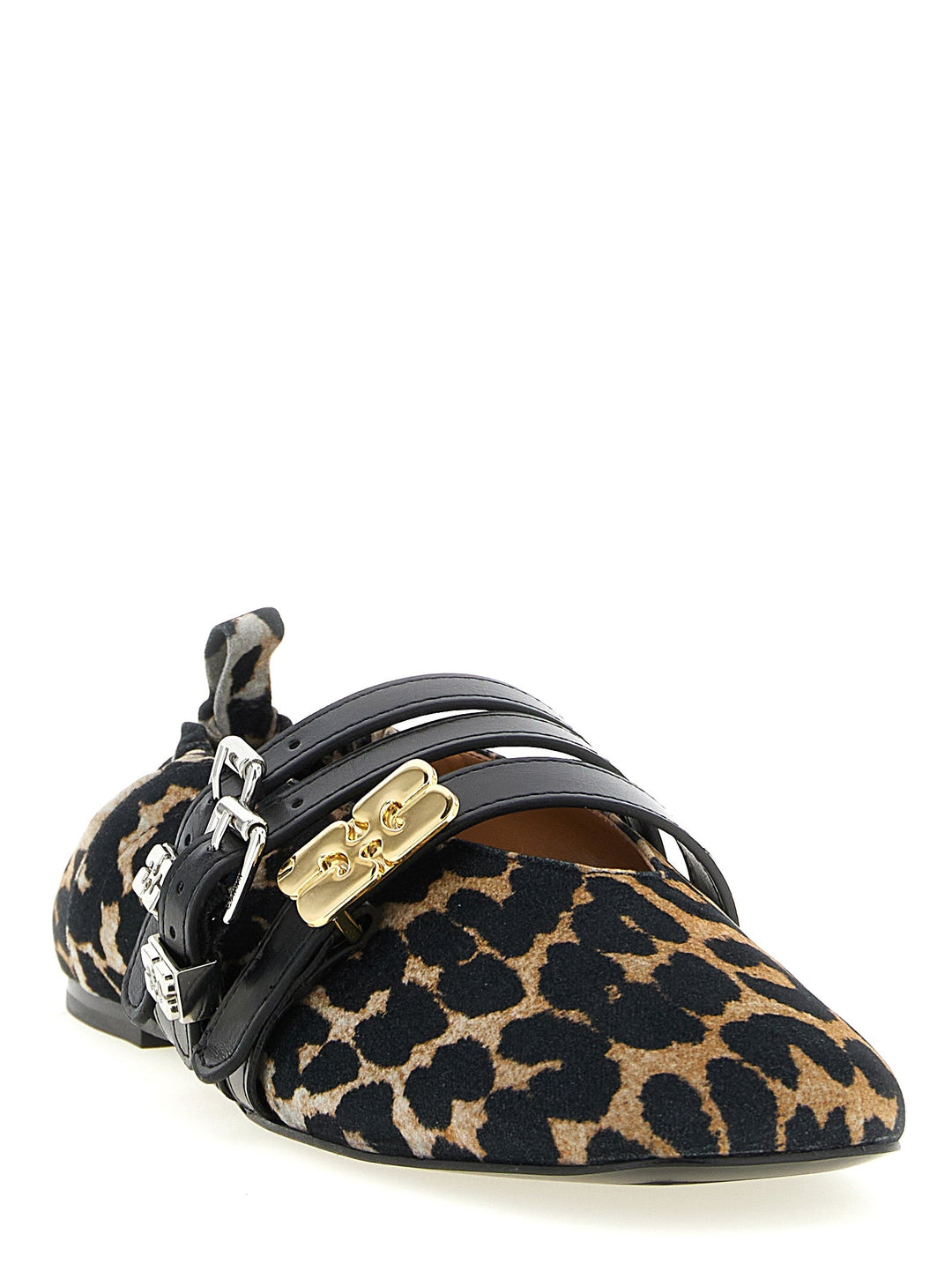 Women’s Ganni Multicolor Cotton Ballet Flats