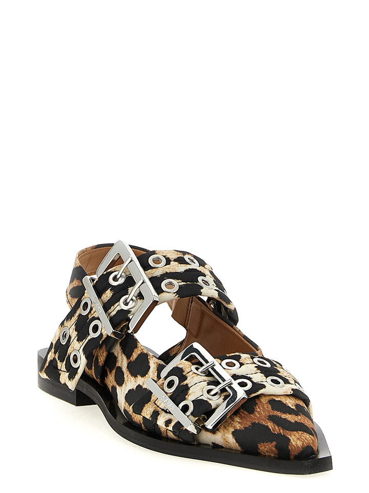 Women’s Ganni Multicolor Polyester Ballet Flats