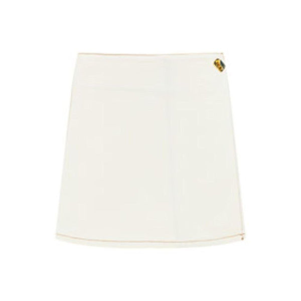 Women’s Ganni White Cotton Mini Skirt