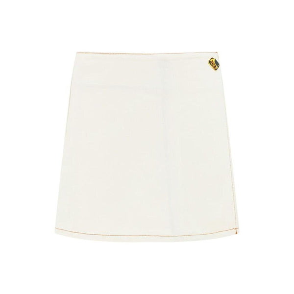 Women’s Ganni White Cotton Mini Skirt
