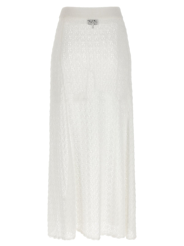 Women’s Ganni White Polyamide Mini Skirt