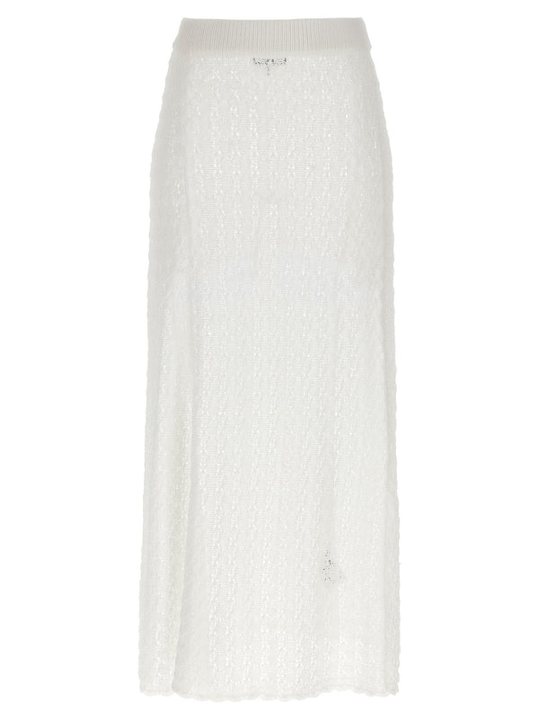 Women’s Ganni White Polyamide Mini Skirt