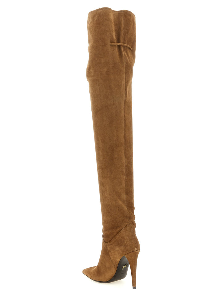 Women’s Giuseppe Zanotti Brown Calfskin Over the Knee