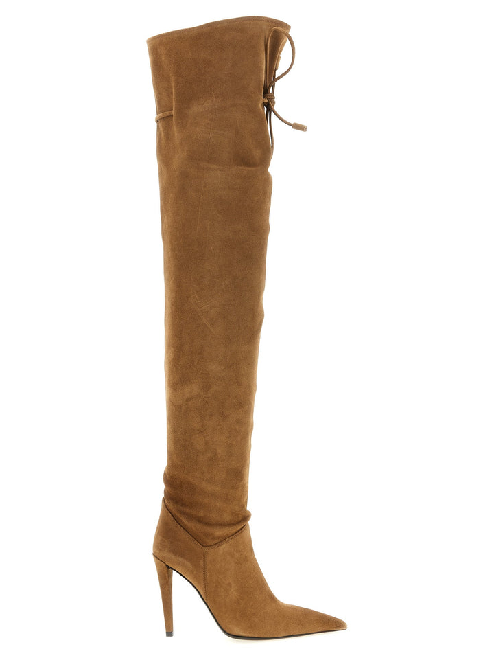 Women’s Giuseppe Zanotti Brown Calfskin Over the Knee