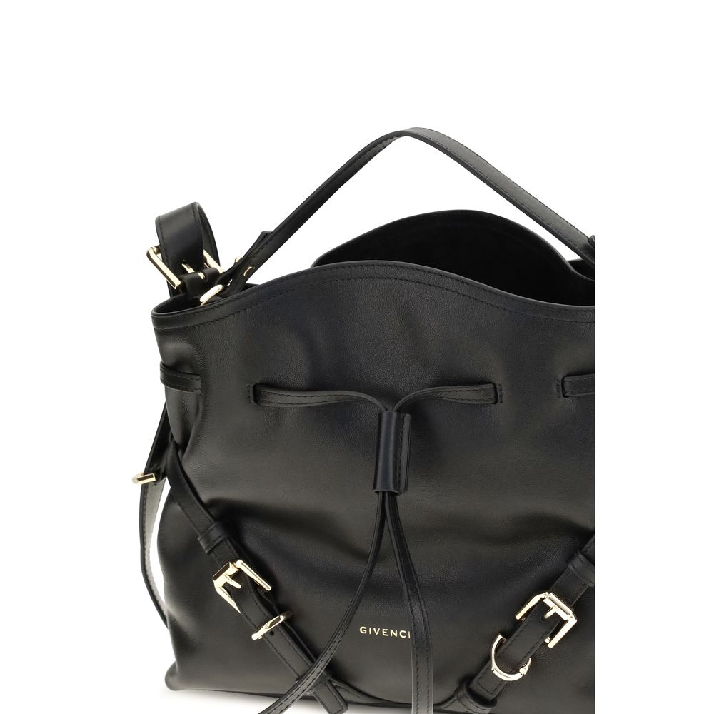 Women’s Givenchy Black Calf Leather Bos Taurus Backet Bag