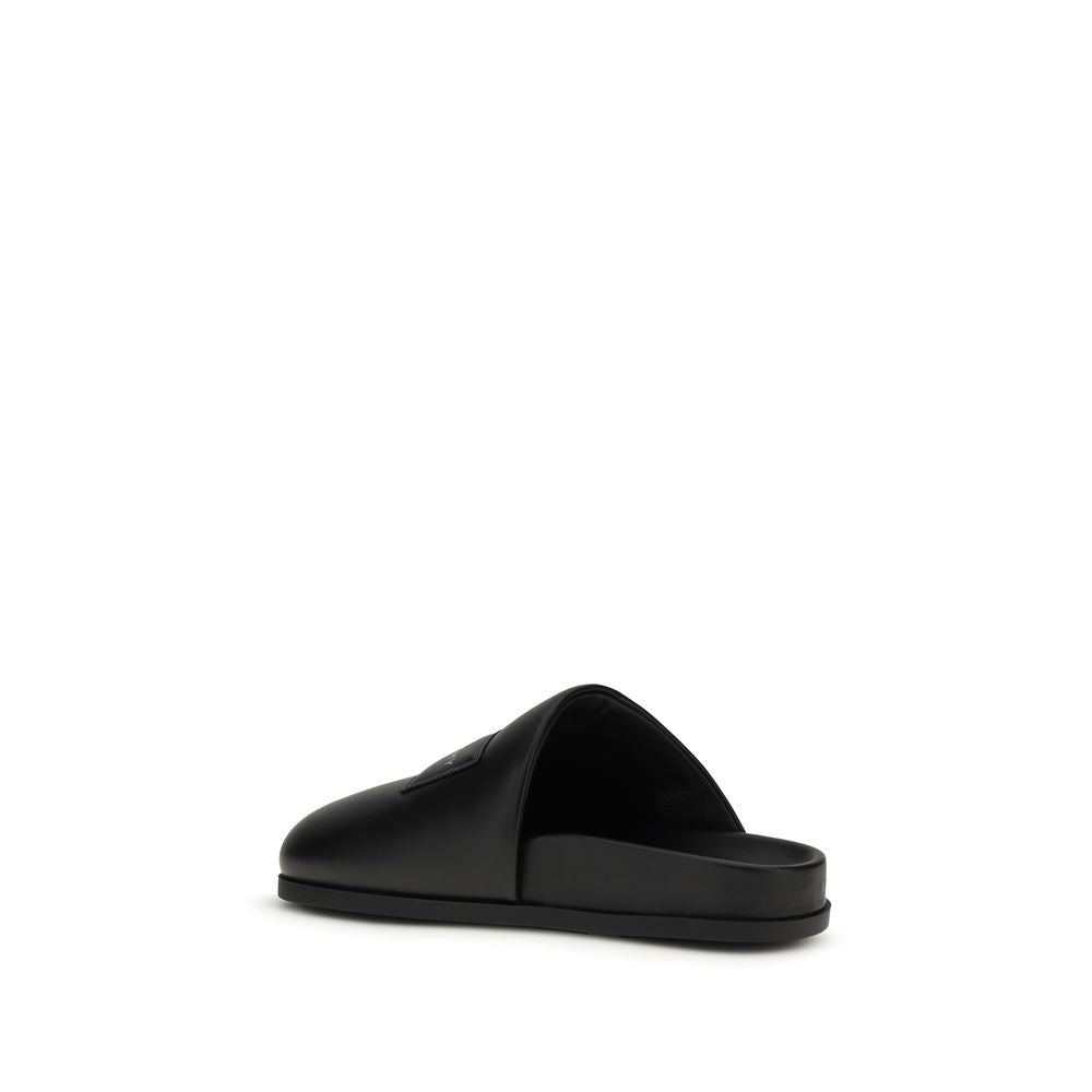 Women’s Givenchy Black Calf Leather Bos Taurus Mules