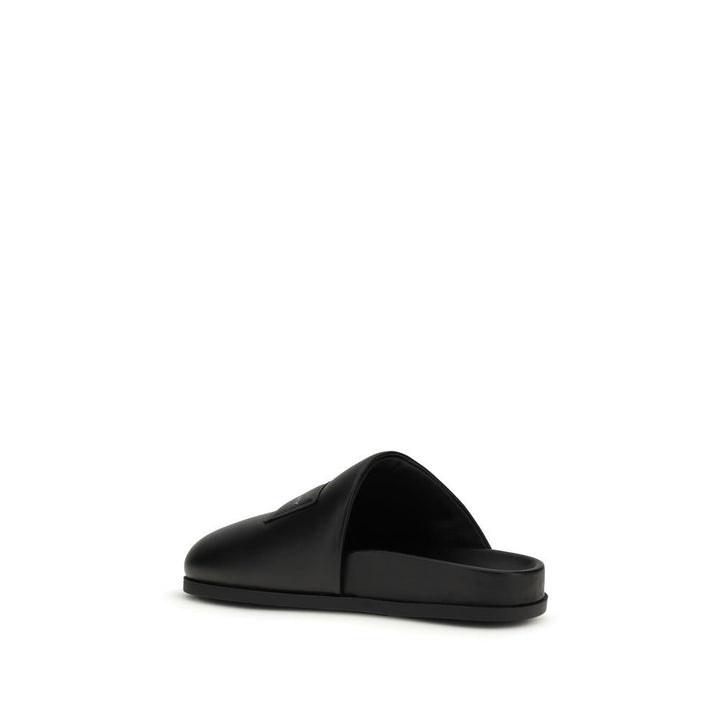 Women’s Givenchy Black Calf Leather Bos Taurus Mules