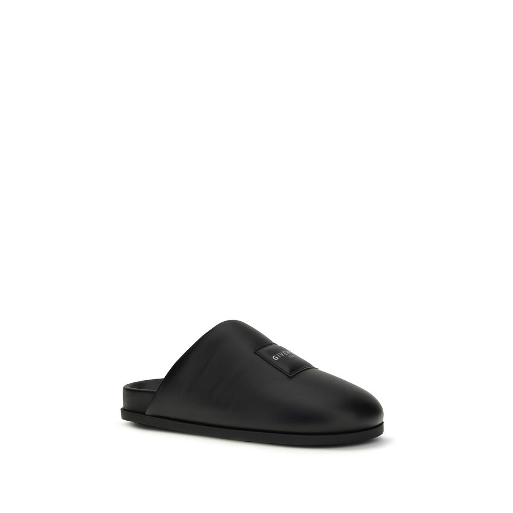 Women’s Givenchy Black Calf Leather Bos Taurus Mules