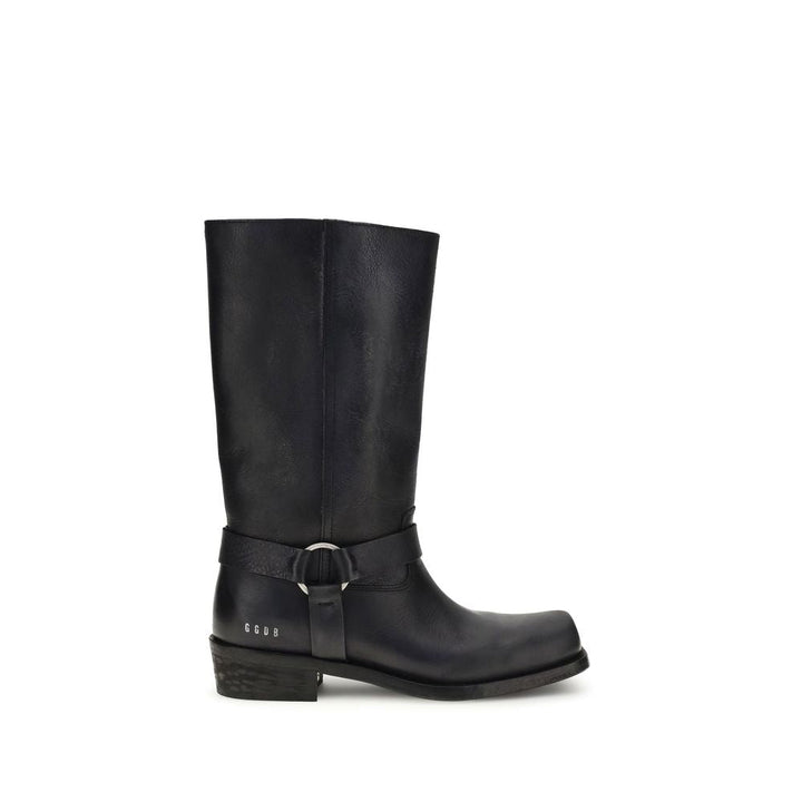 Women’s Golden Goose Black Calf Leather Bos Taurus Ankle Boots