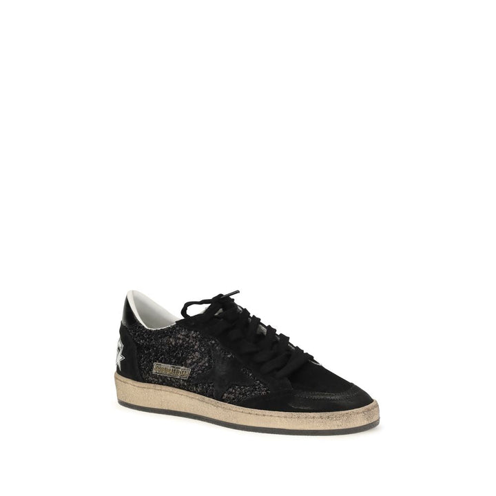 Women’s Golden Goose Black Calf Leather Bos Taurus Low Top Sneakers