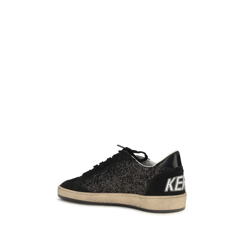 Women’s Golden Goose Black Calf Leather Bos Taurus Low Top Sneakers