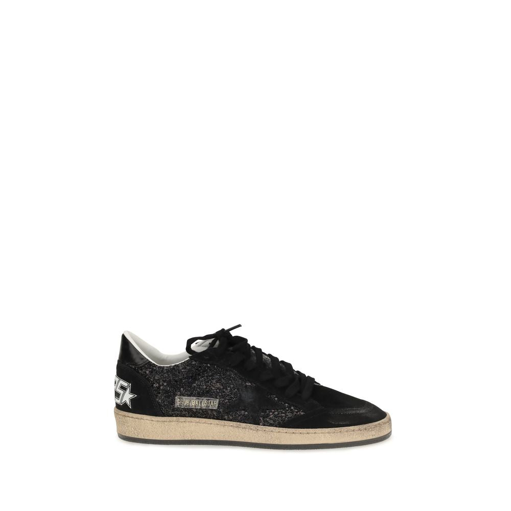 Women’s Golden Goose Black Calf Leather Bos Taurus Low Top Sneakers
