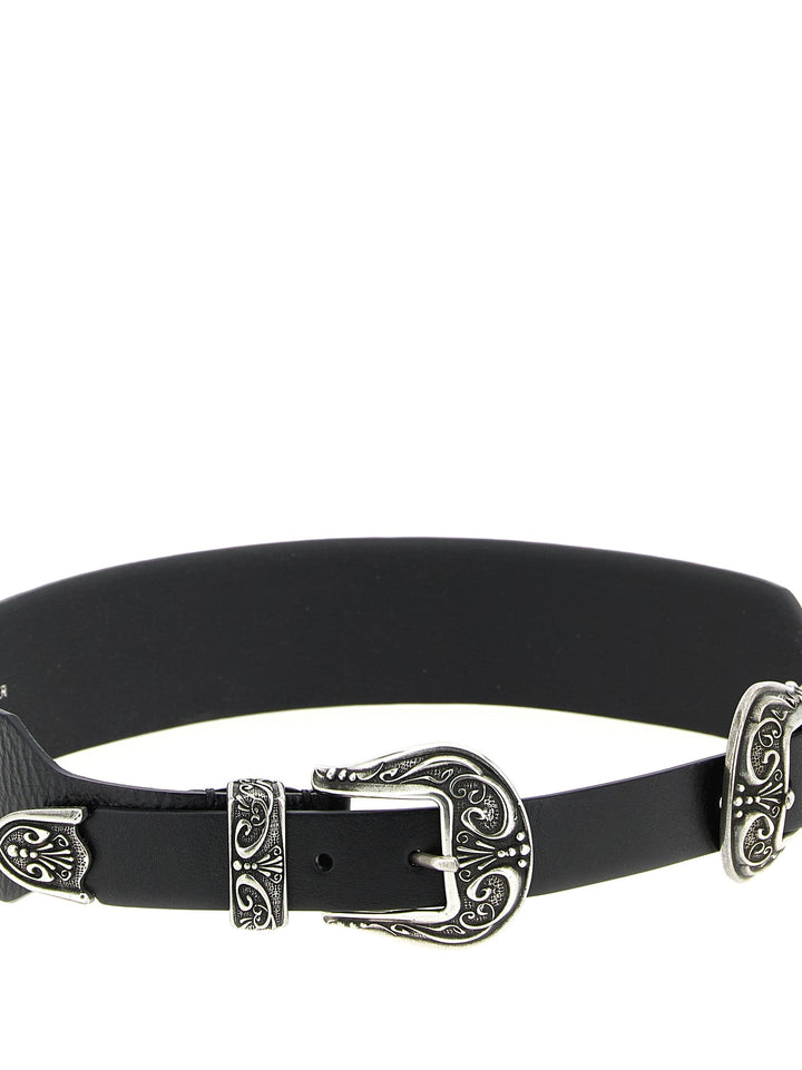 Women’s Golden Goose Black Cowhide Regular Belt