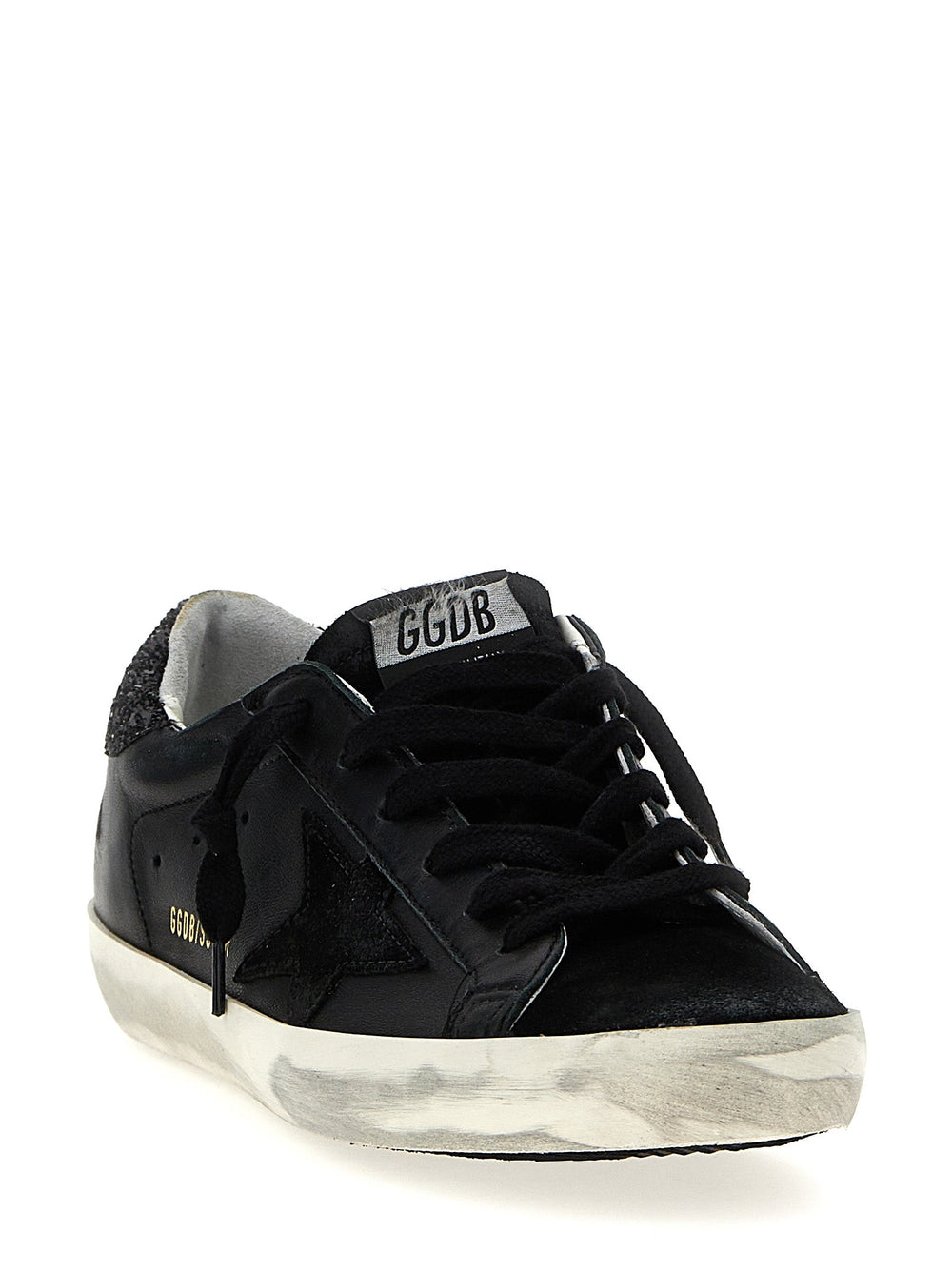 Women’s Golden Goose Black Leather Low Top Sneakers