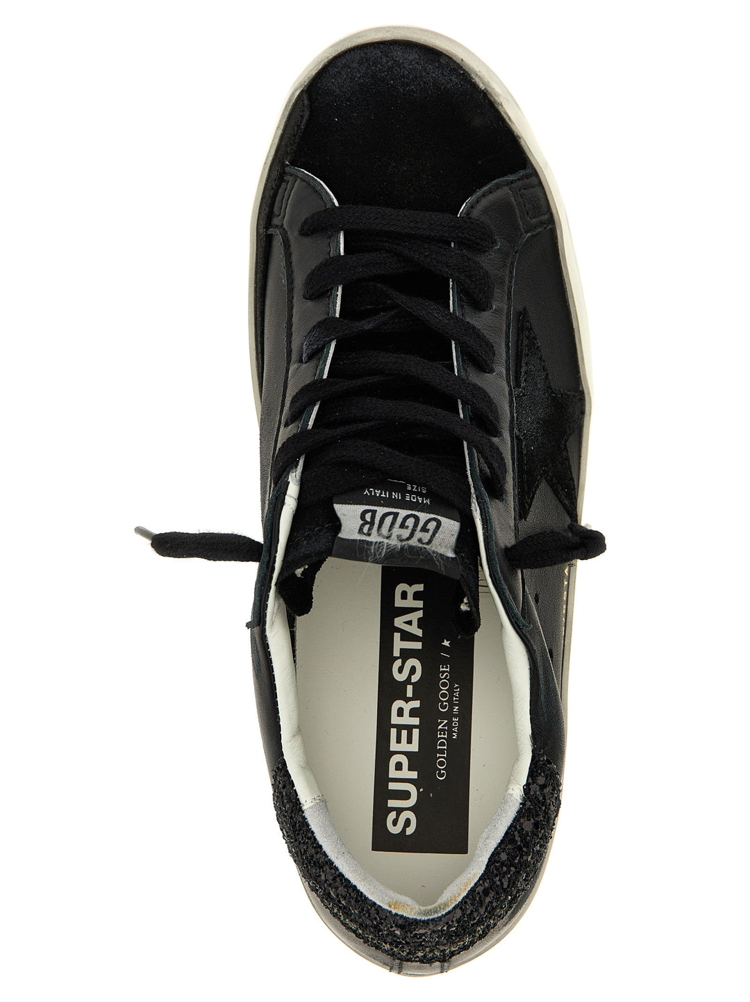 Women’s Golden Goose Black Leather Low Top Sneakers