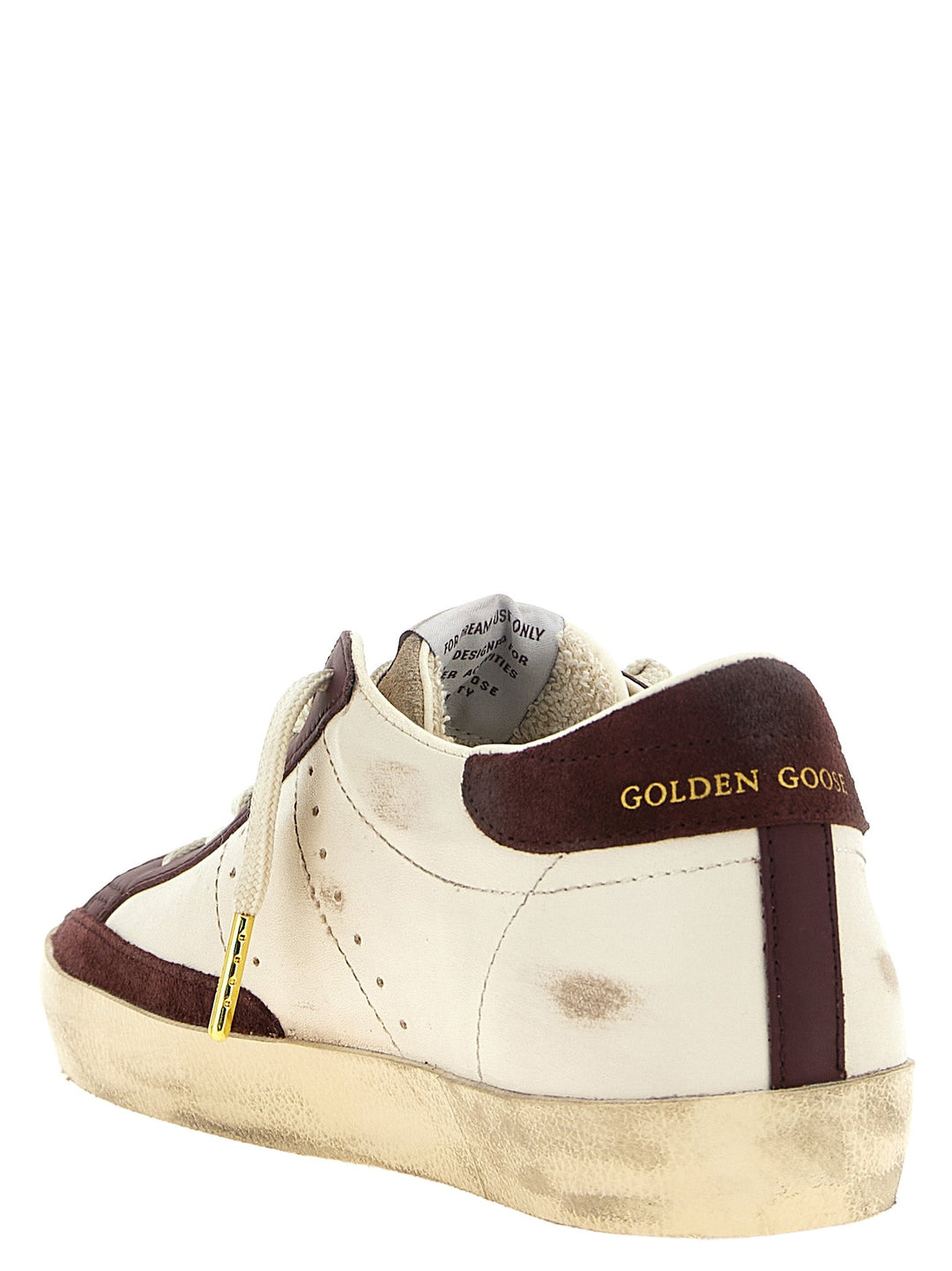 Women’s Golden Goose Bordeaux Leather Low Top Sneakers