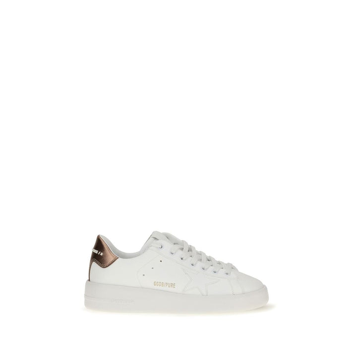 Women’s Golden Goose White Calf Leather Bos Taurus Low Top Sneakers
