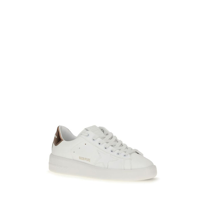 Women’s Golden Goose White Calf Leather Bos Taurus Low Top Sneakers