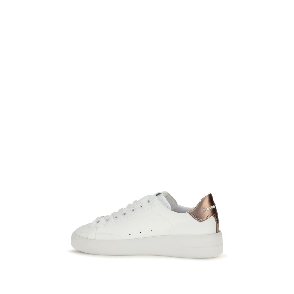 Women’s Golden Goose White Calf Leather Bos Taurus Low Top Sneakers