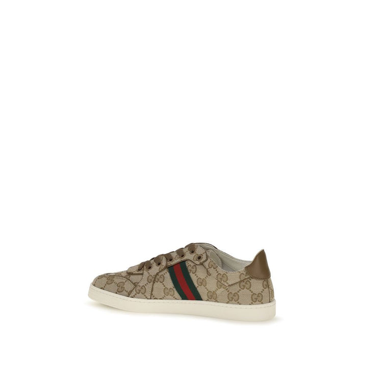 Women’s Gucci Beige Fabric Athletic Sneakers