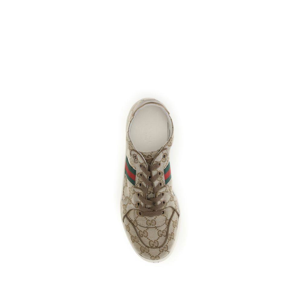 Women’s Gucci Beige Fabric Athletic Sneakers