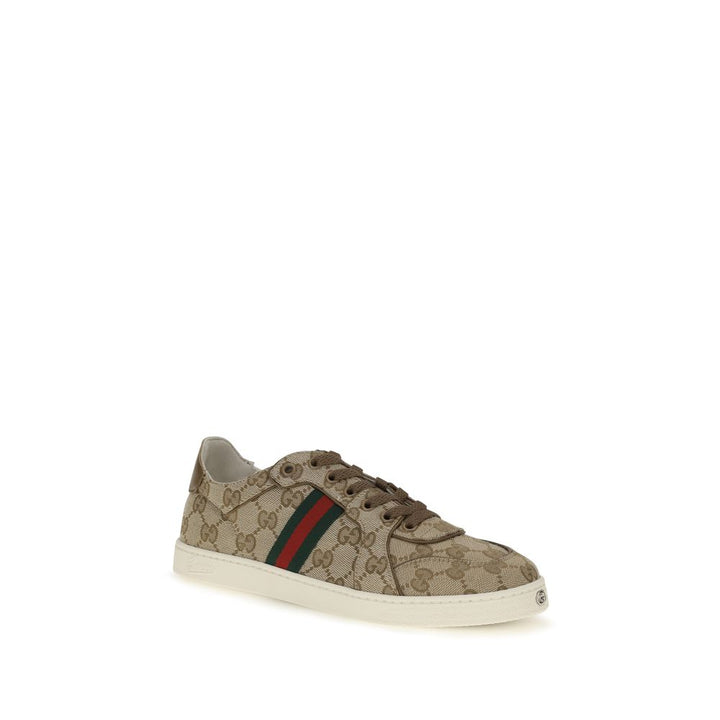 Women’s Gucci Beige Fabric Athletic Sneakers