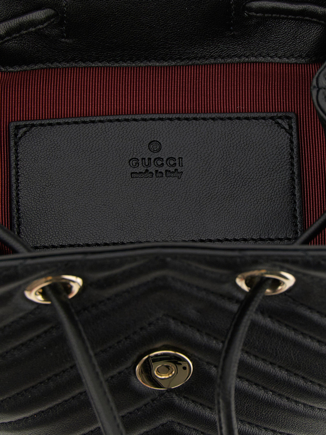 Women’s Gucci Black Lamb Leather Backpack