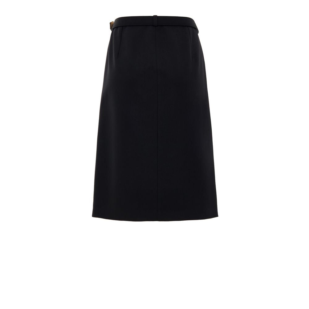 Women’s Gucci Black Wool Midi Skirt