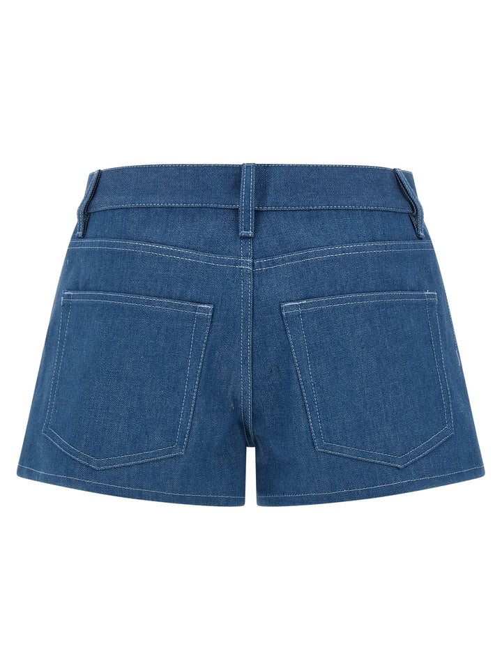 Gucci Blue Cotton Bermuda Shorts