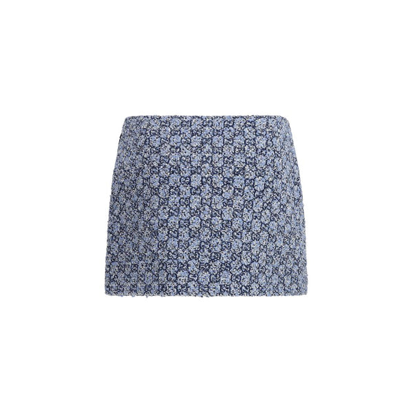 Women’s Gucci Blue Cotton Mini Skirt