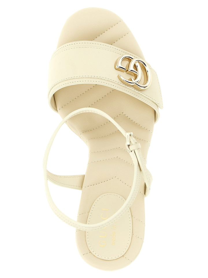 Women’s Gucci White Calfskin High Heel Pumps