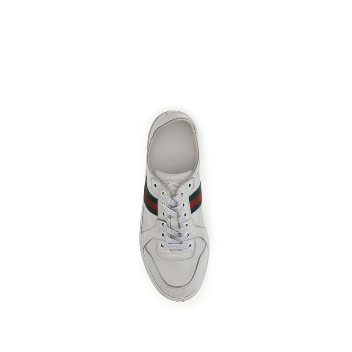 Women’s Gucci White Lamb Ovis Aries Low Top Sneakers