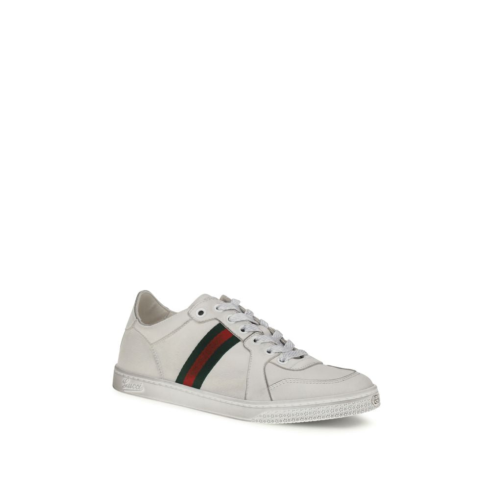 Women’s Gucci White Lamb Ovis Aries Low Top Sneakers