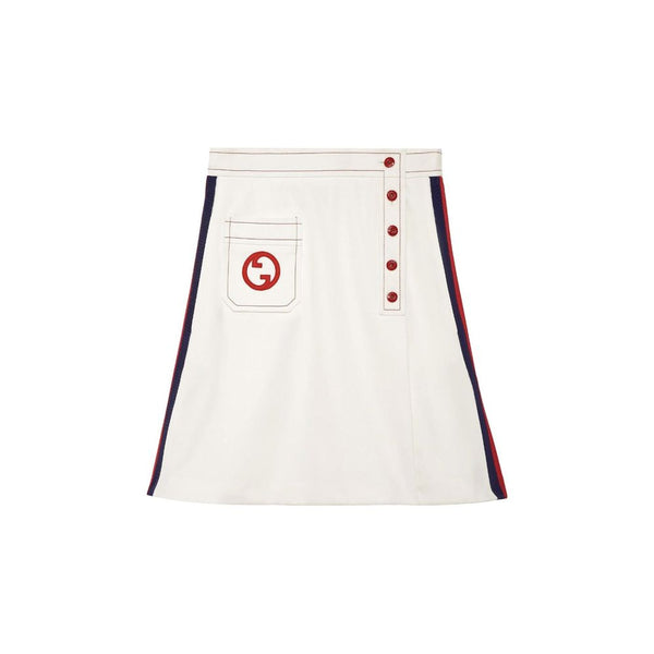 Women’s Gucci White Polyester Mini Skirt