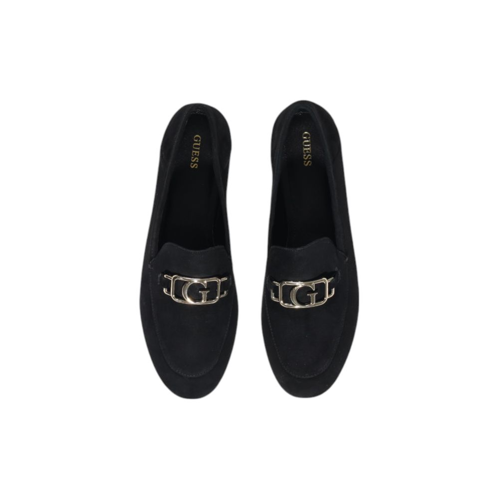 Women’s Guess Black Leather Platform Pumps
