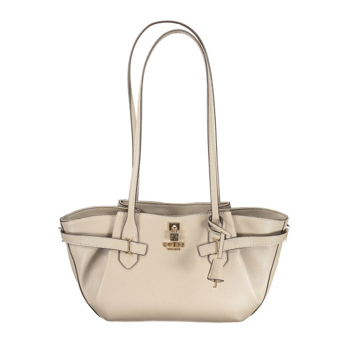 Women’s Guess Jeans Beige Polyurethane Women Handbag