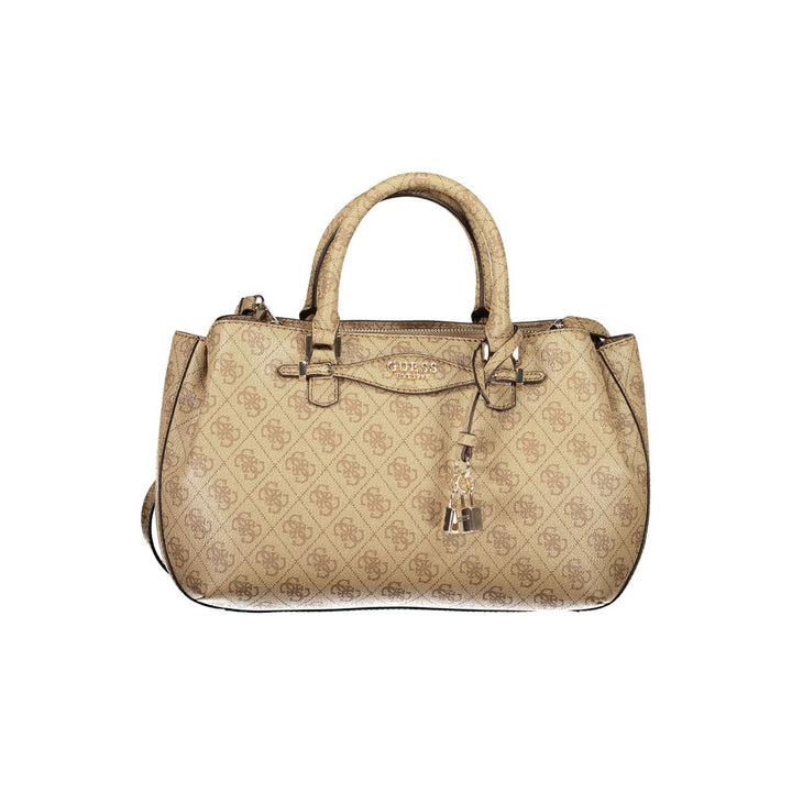Women’s Guess Jeans Beige Polyurethane Women Handbag