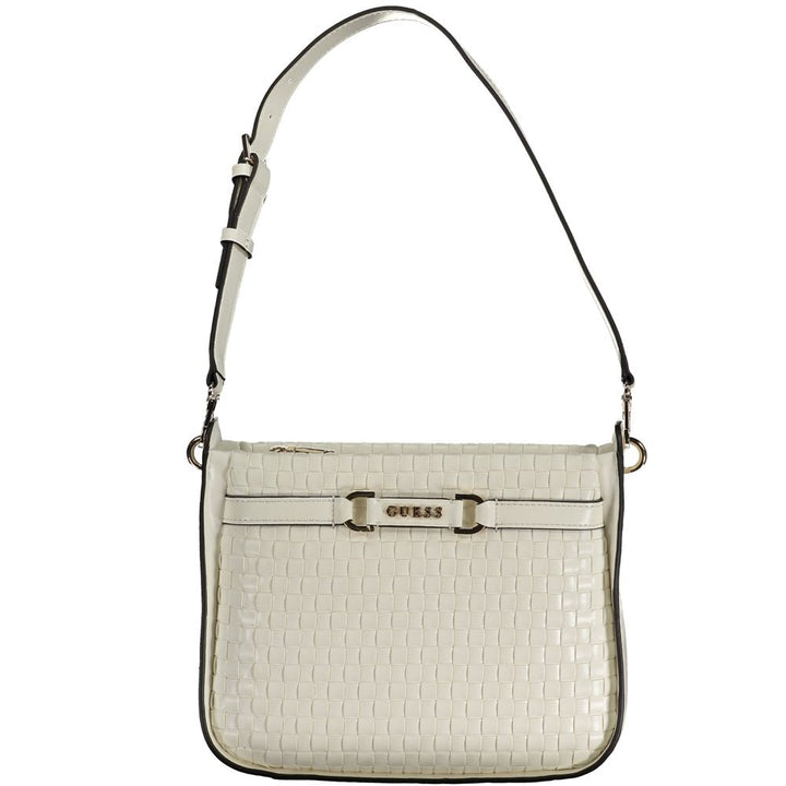 Women’s Guess Jeans Bianco Poliuretano Woman Handbag