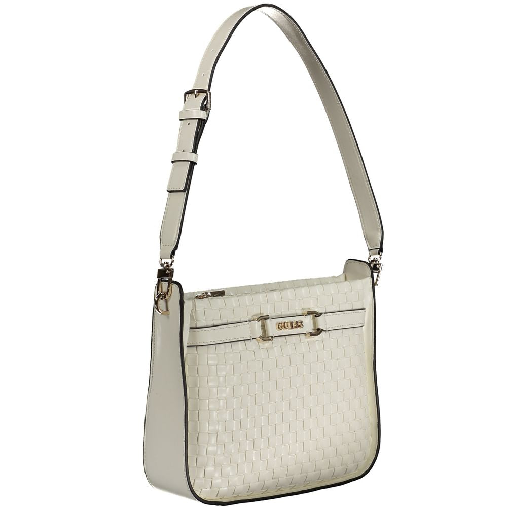 Women’s Guess Jeans Bianco Poliuretano Woman Handbag