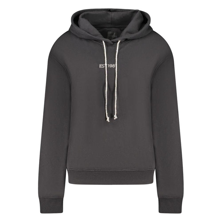 Guess Jeans Black Cotton Women Sweatshirt