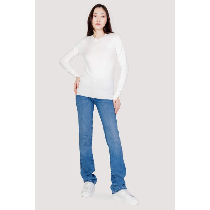 Women’s Guess White Cotton Sweatshirt
