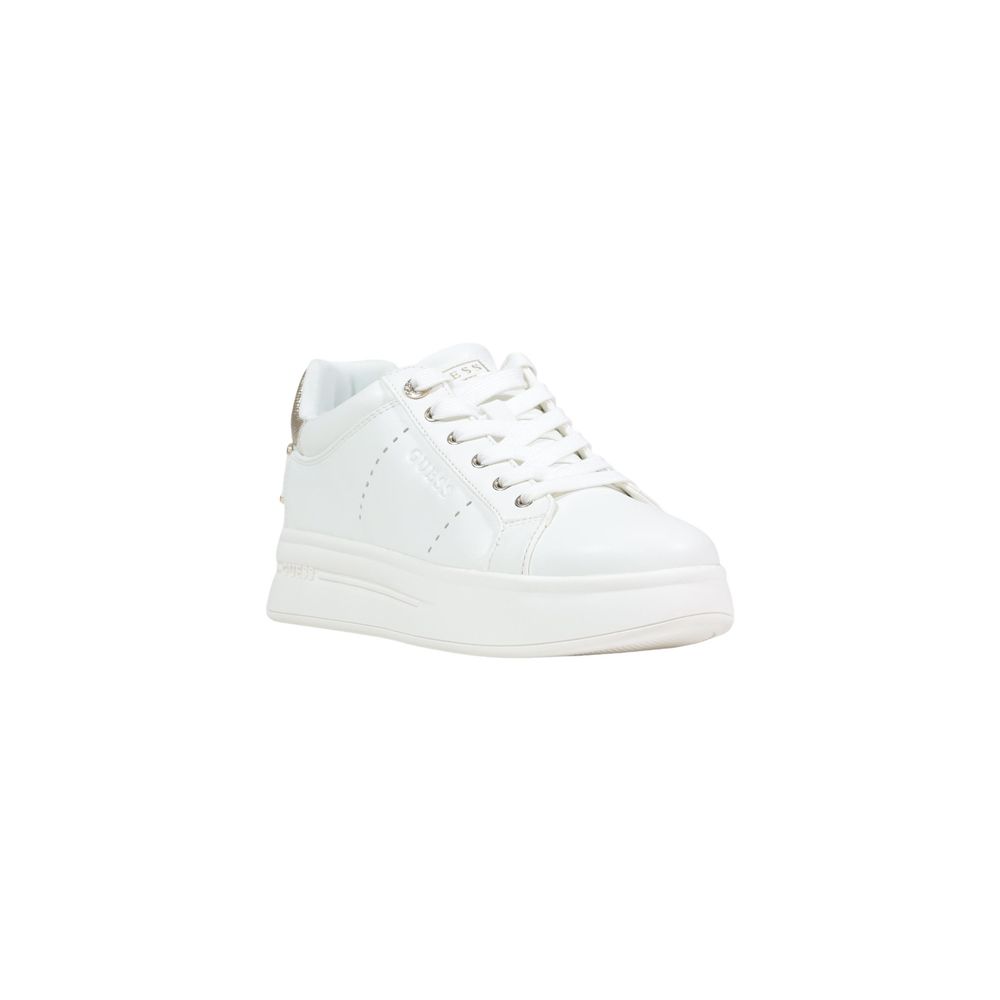 Women’s Guess White Polyethylene Platform Sneakers