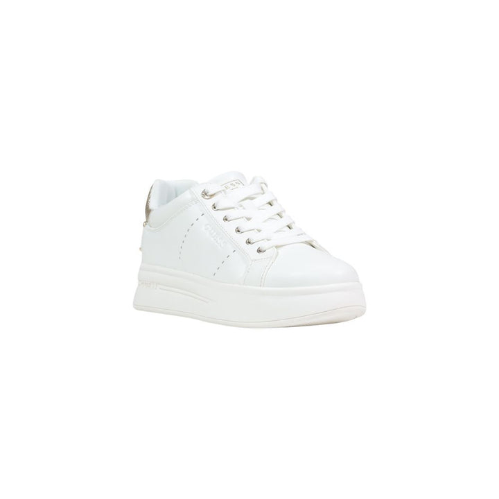 Women’s Guess White Polyethylene Platform Sneakers