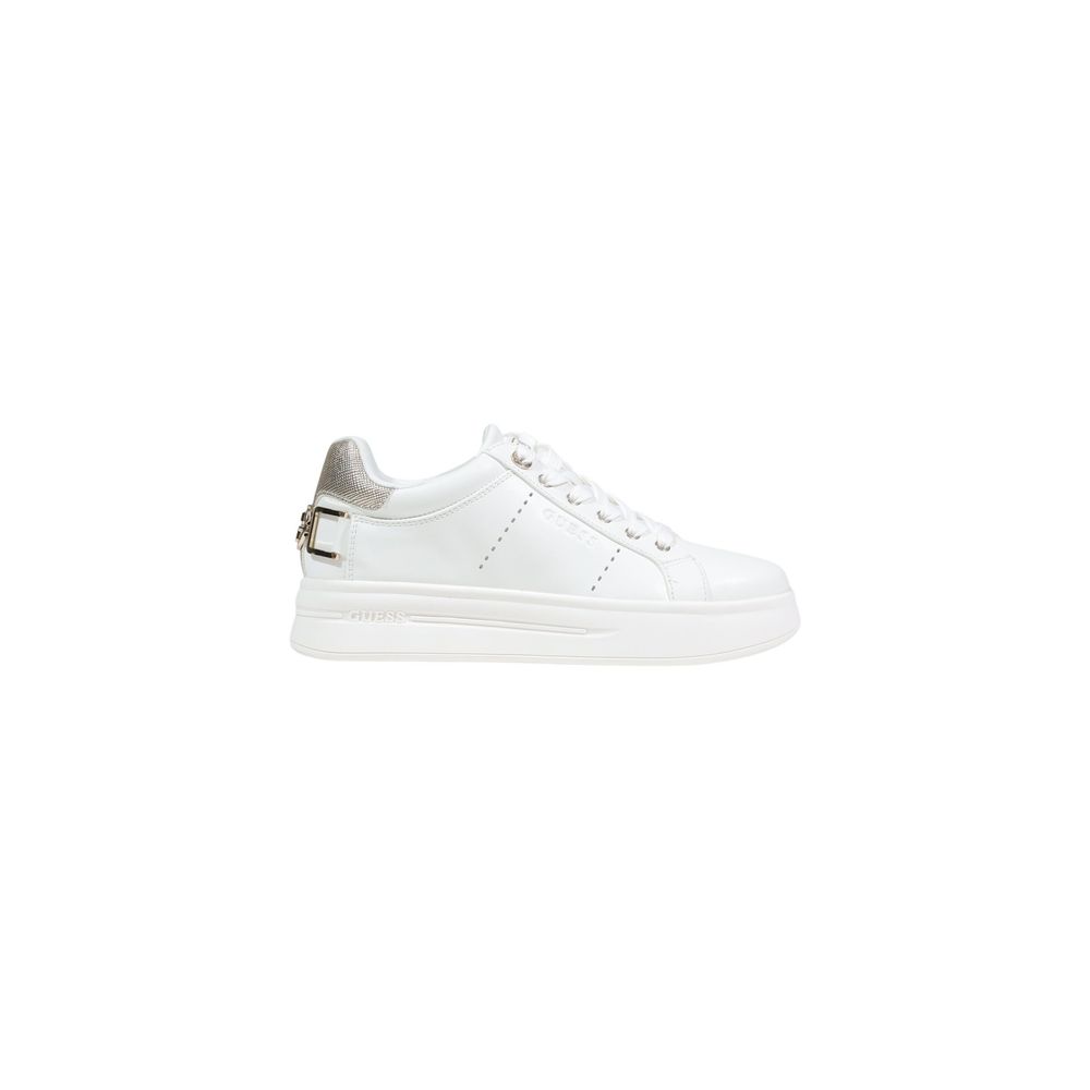 Women’s Guess White Polyethylene Platform Sneakers
