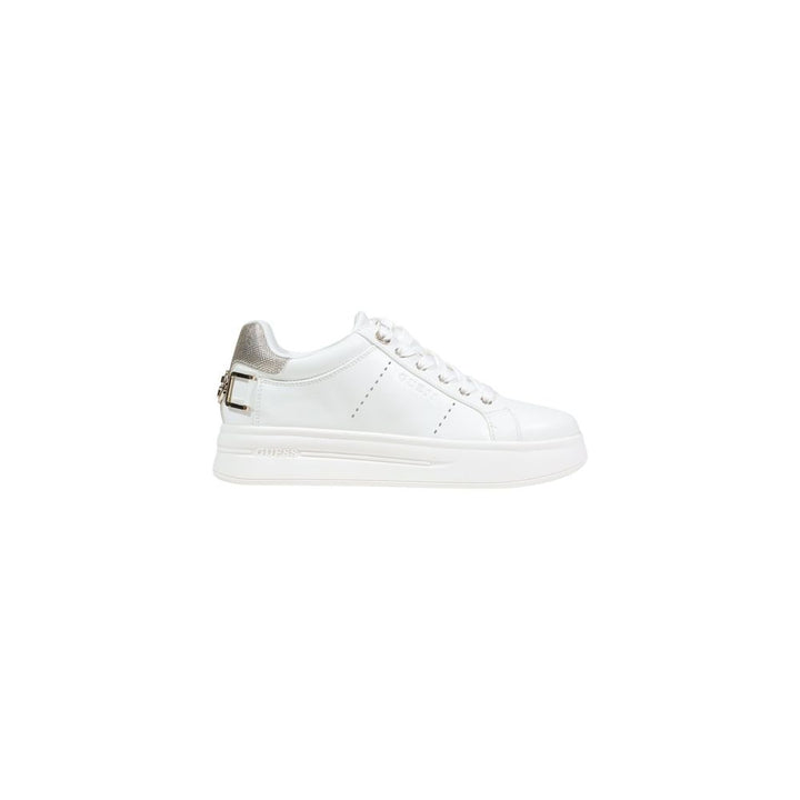 Women’s Guess White Polyethylene Platform Sneakers