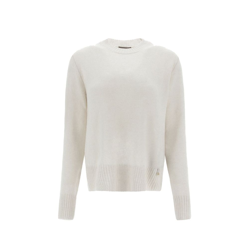 Women’s Herno White Cashmere Sweater