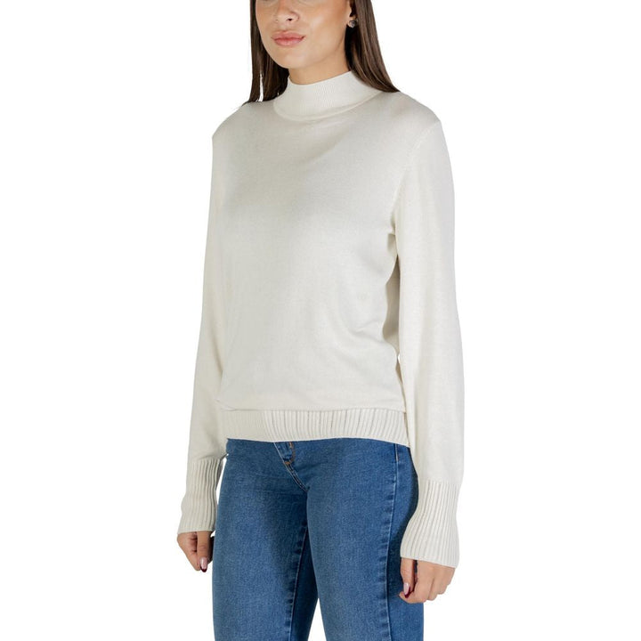 Women’s Ichi Beige Viscose Turtleneck