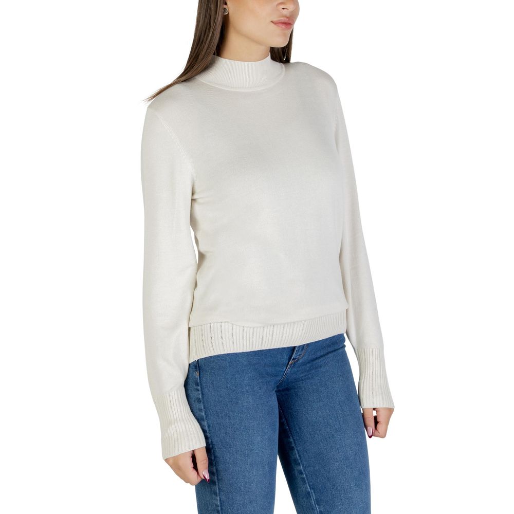 Women’s Ichi Beige Viscose Turtleneck